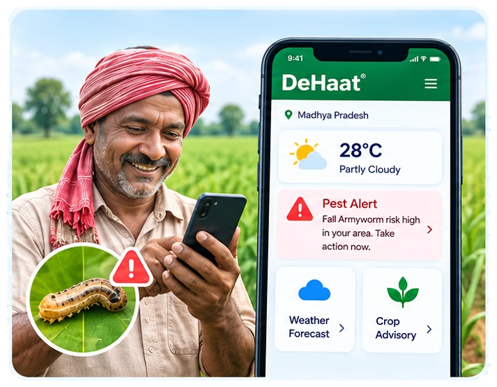 Illustrative farmer advisory interface