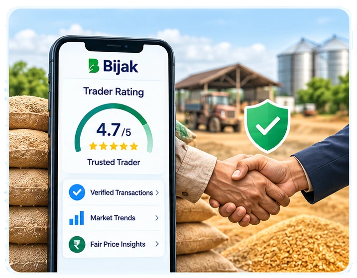 Illustrative trusted agricultural trading interface