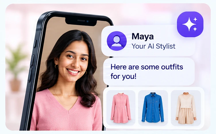 Illustrative fashion assistant interface