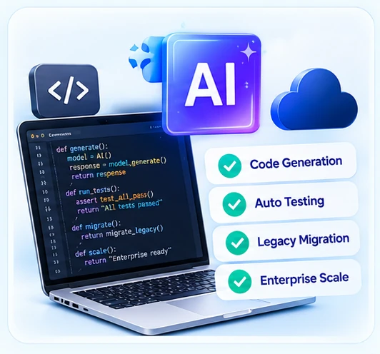 Illustrative enterprise software development interface