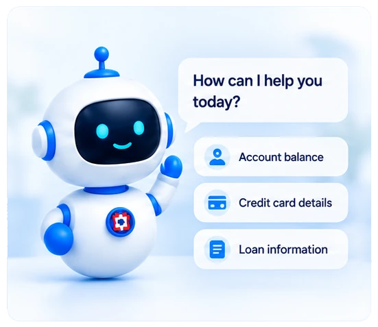 Illustrative banking support interface